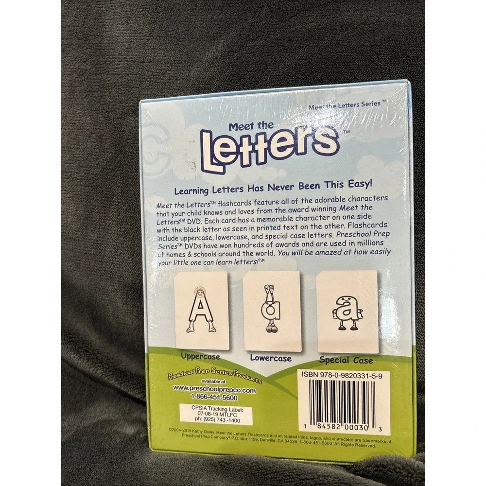 Preschool Prep Series Products‎ Meet The Letters Flashcards New In Sealed Box